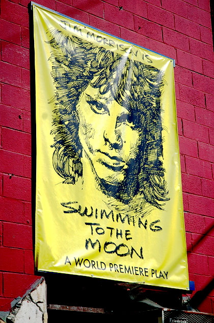"Swimming to the Moon" poster, art/works Theatre