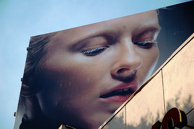 Vodka billboard, Hollywood Boulevard at Cahuenga