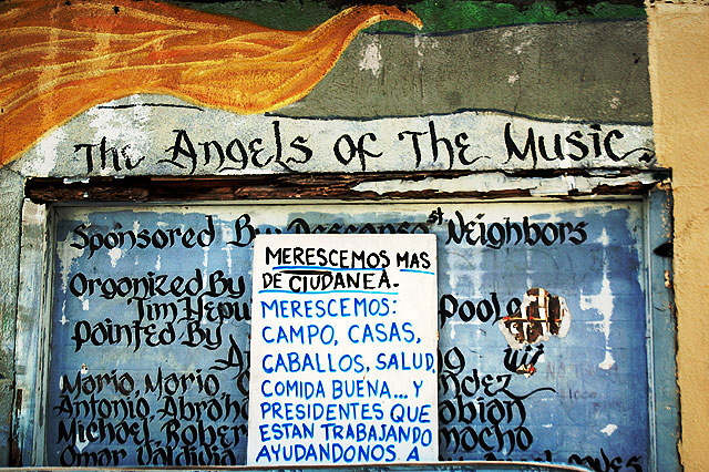 "The Angels of Music (Los Angelitos de la Musica)" - Annie Sperling-Cesano and others - Descanso Street and Sunset Boulevard