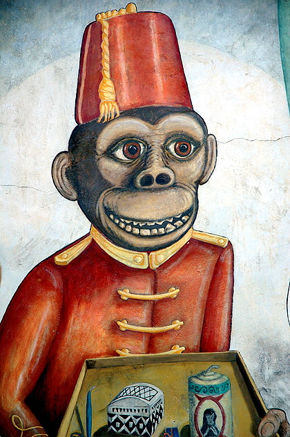 Monkey - Uncle Jer's, 4459 Sunset Boulevard -  Artist: Leonardo Giacomuzzo, Gilles-Fleur Boutry 