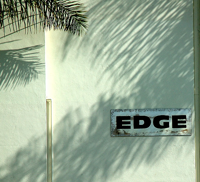 White with shadows - "Edge" at the Cole Street Studios, Hollywood
