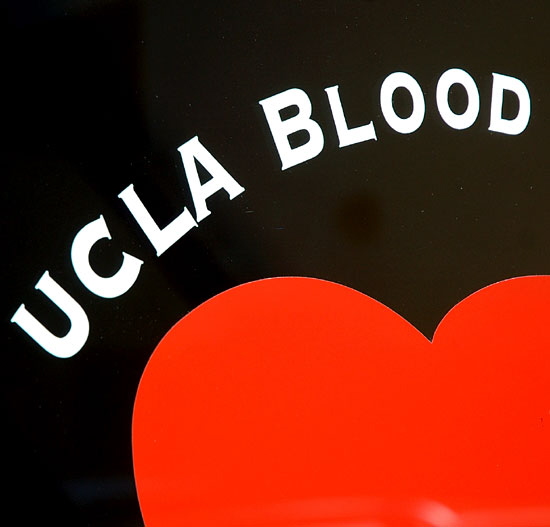 Blood bank door, Galey Avenue, Westwood Village - UCLA Blood