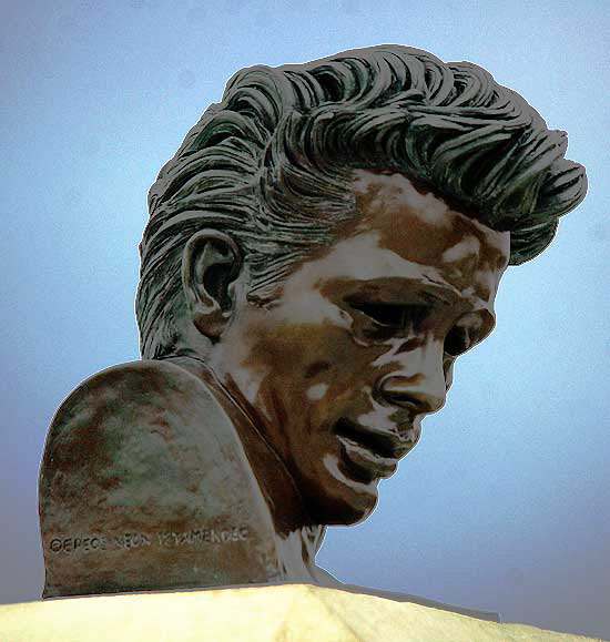 James Dean, 1958, by West Hollywood portrait painter and sculptor, the late Kenneth Kendall - Griffith Observatory