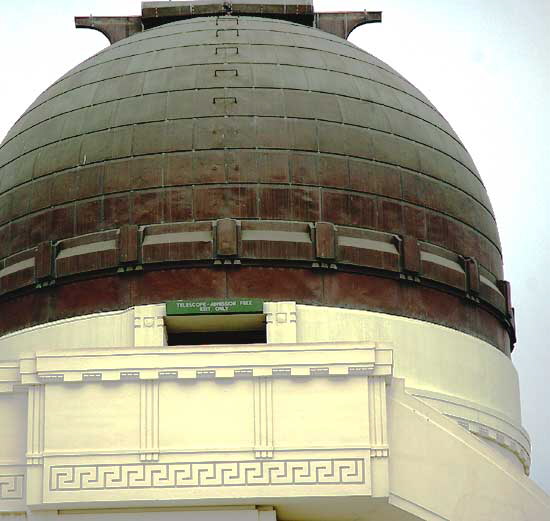 Griffith Observatory, architect John C. Austin, based on preliminary sketches by Russell W. Porter, 1933-1935