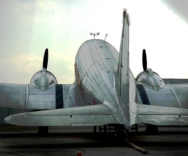 The "Spirit of Santa Monica"  this DC-3 built at the Douglas plant in Santa Monica that made its maiden flight from the old Clover Field in 1942  was donated to the City of Santa Monica by the Museum of Flying in 2003