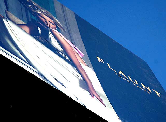"Flaunt It" Hennessey billboard, Sunset Boulevard, West Hollywood 