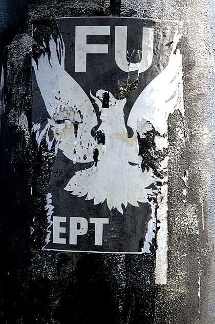 "FU" Eagle, Sunset Boulevard at Harper, West Hollywood 