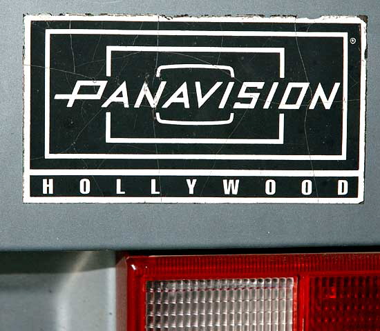 Panavision sticker on BMW, Harper Avenue, West Hollywood 