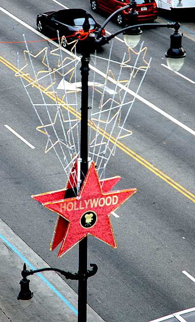 Christmas at the Hollywood and Highland complex - star