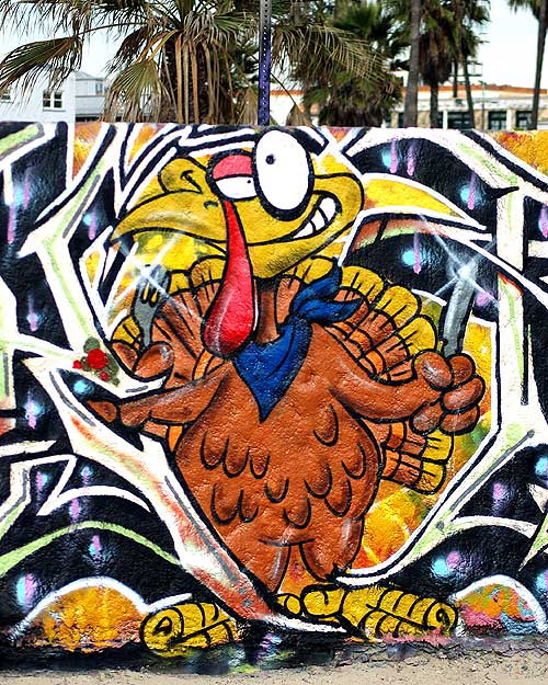 Image on the Graffiti Wall at Venice Beach, as of Wednesday, November 28, 2007