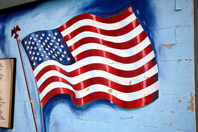 American Flag graphic, El Segundo Post Office, Main and Franklin