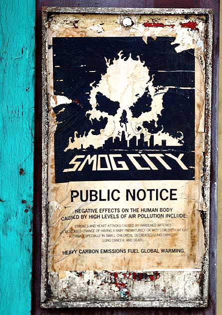 "Smog City" poster, South La Brea, Los Angeles