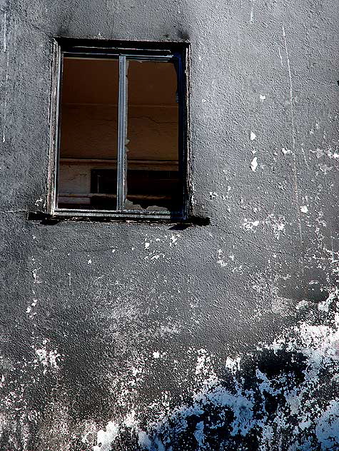 Burned out psychic shop at 5524 Sunset Boulevard, east of Hollywood