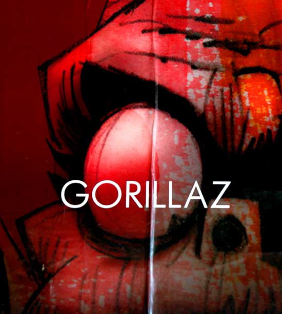 "Gorillaz" poster, North La Cienega Boulevard, West Hollywood