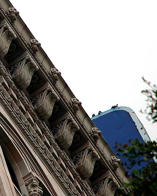 Pacific Security Bank Building, 1921, John and Donald B. Parkinson, at Raymond Chandler Square, 6381 Hollywood Boulevard