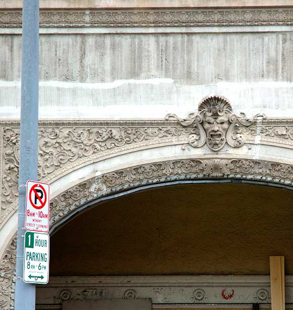 West wall of the old Warner Pacific Theater, 1926, architect G. Albert Lansburgh