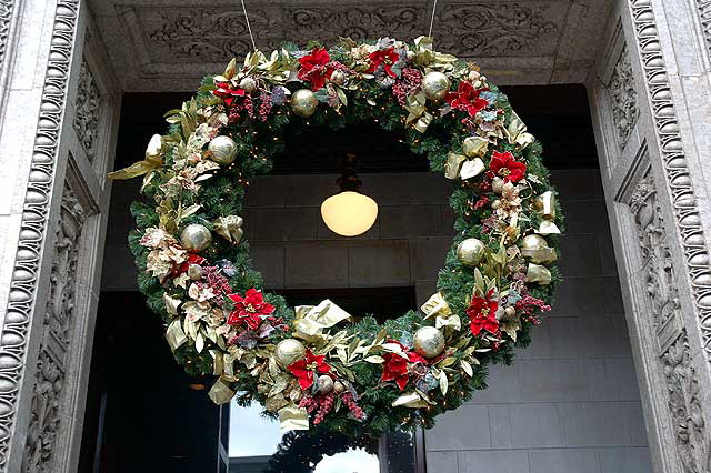 Wreath on Hollywood Boulevard