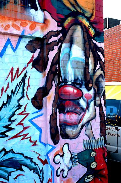Untitled Mural, 1991 - Severe, Den, Risk, Slick,  2308 Broadway, at Cloverfield Boulevard, Santa Monica