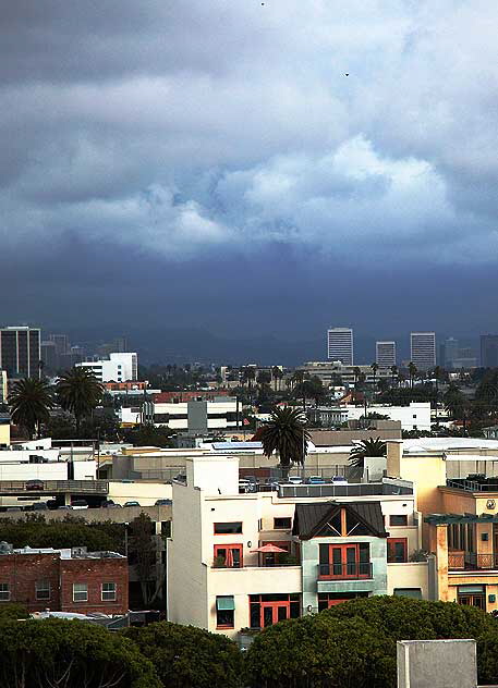 View east from rooftop in Santa Monica