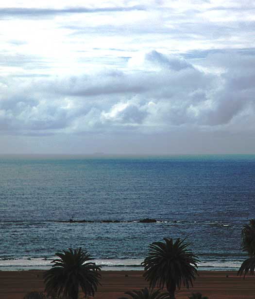 View west from rooftop in Santa Monica