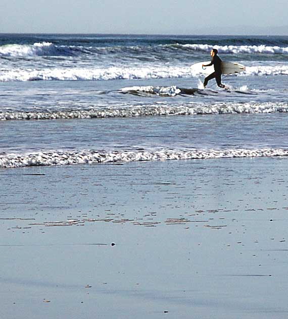 Surfer, South Carlsbad Beach, San Diego County - Christmas Day, 2007