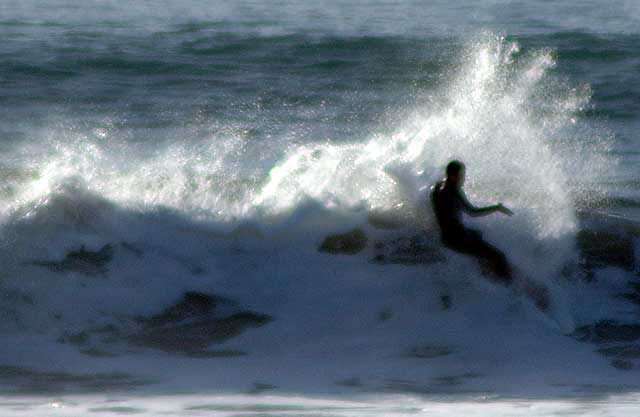 Surfer, South Carlsbad Beach, San Diego County - Christmas Day, 2007