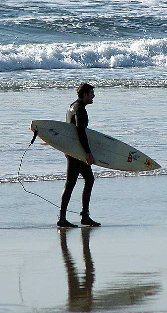 Surfer, South Carlsbad Beach, San Diego County - Christmas Day, 2007