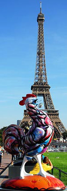 The 2007 Rugby World Cup, rooster at Eiffel Tower