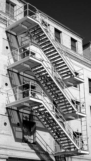 Fire Escape at "The Rose" - Venice Beach, California 