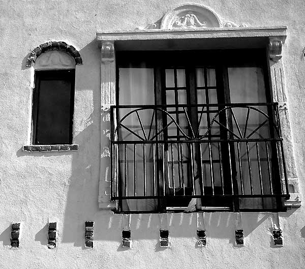 Sunlight on Stucco Wall with Window - Venice Beach, California 