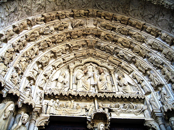 Chartres Cathedral - arch, north door