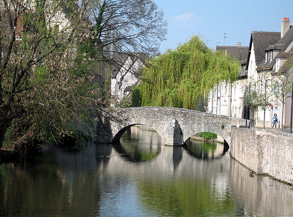 The Eure river in Chartres
