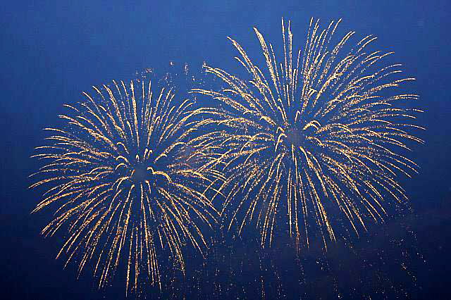 Fireworks at Disneyworld, Orlando, Florida, July 4, 2008