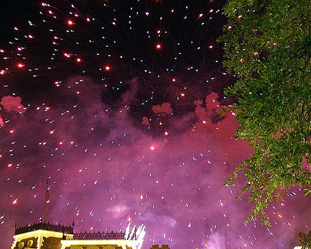 Fireworks at Disneyworld, Orlando, Florida, July 4, 2008