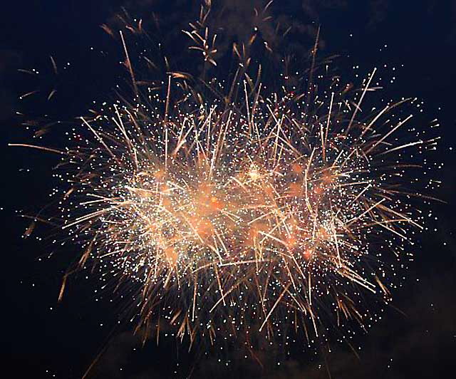 Fireworks at Disneyworld, Orlando, Florida, July 4, 2008