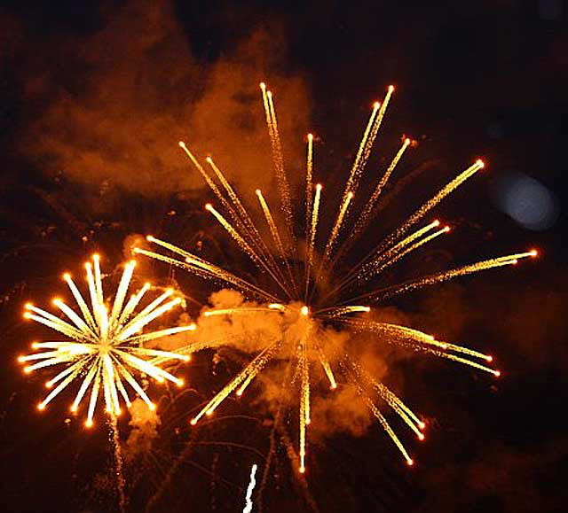 Fireworks at Disneyworld, Orlando, Florida, July 4, 2008