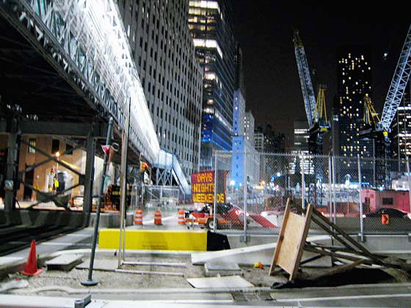 Construction at the World Trade Center, lower Manhattan 