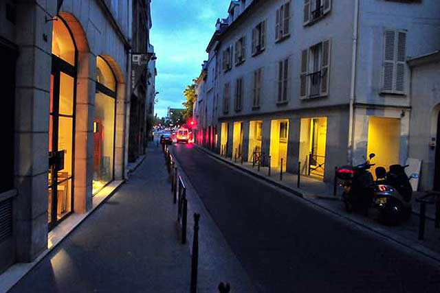 Rue Bernadins, Paris - dusk, August 2, 2008