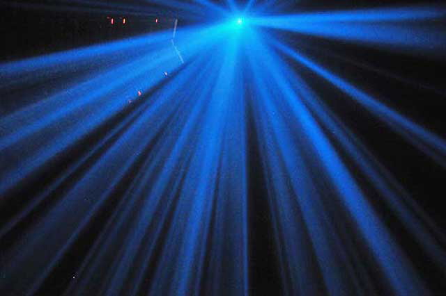 Nuit Blanche, Paris - Saturday, October 4, 2008 - view straight up, with Tour Montparnasse almost visible on left side