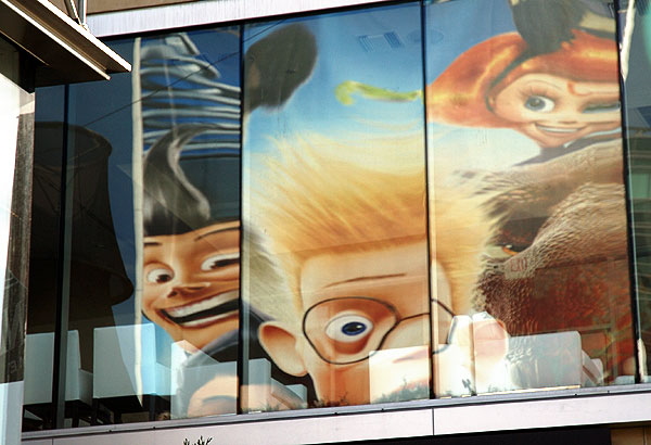 Promotional graphics for the Pixar-Disney "Meet the Robinsons" - Sunset Strip 