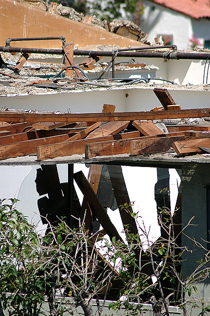 Demolition work, Hollywood Boulevard 