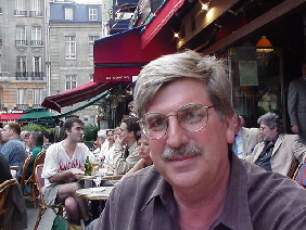 The editor - Paris, June 2000 - Caf Bonaparte, Left Bank (6th Arrondissement) 