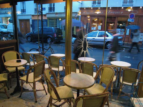 PAris cafe - rain