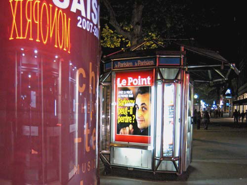 Paris, Saturday night, April 28, 2007 - Nicolas Sarkozy image 