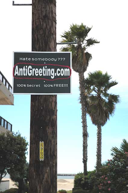 AntiGreeting.com January 19, 2006, Playa del Rey