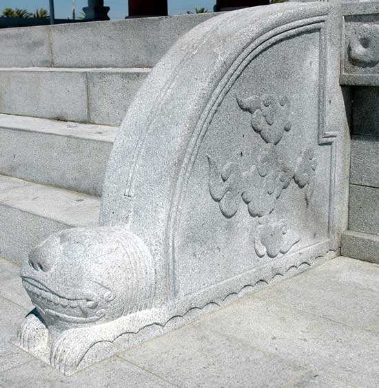 Stonework, Korean Bell Pavilion, San Pedro