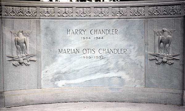 Chandler grave, Hollywood Forever 