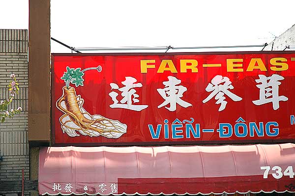 Los Angeles' Chinatown, Sign
