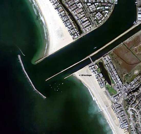 Beach wreckage at Playa del Rey 