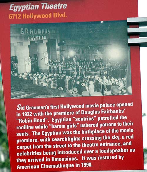 The Egyptian Theater, Hollywood